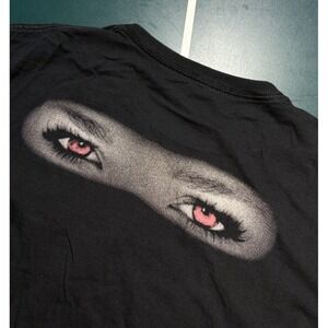 Miranda & The‎ M80s Pink Eyes Black Pocket T Shirt Men's Large Band Tee
